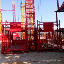 Ss100/100 1ton Double Cage Material Hoist/Construction Lift/Construction Machinery